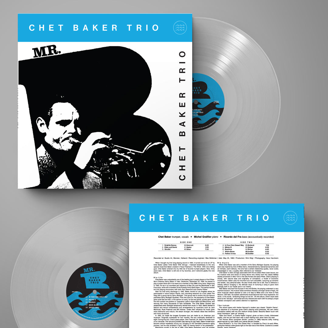 Chet Baker Mr. B (Limited Edition, 180g, Clear) Vinyl Vinyl - Paladin Vinyl