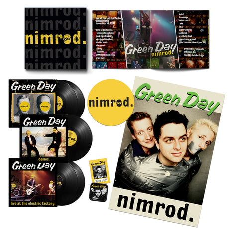 Green Day Nimrod (25th Anniversary) (IEX Silver Vinyl) 5 LP Vinyl - Paladin Vinyl