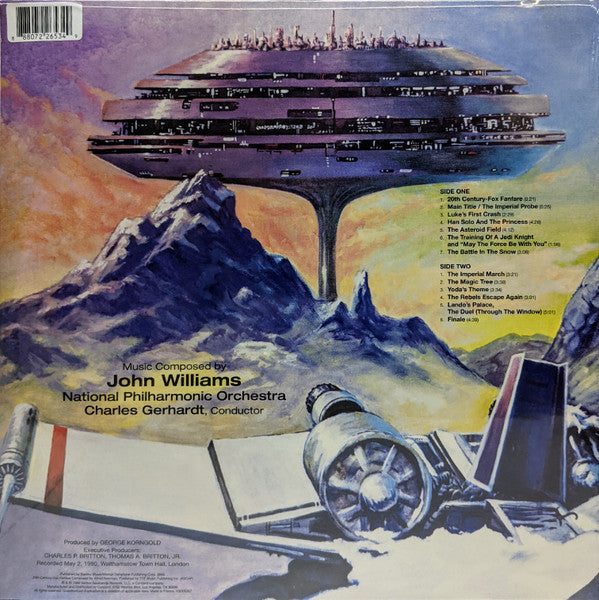 John Williams The Empire Strikes Back Symphonic Suite Newbury Comics Exclusive Imperial Grey Marble Vinyl - Paladin Vinyl