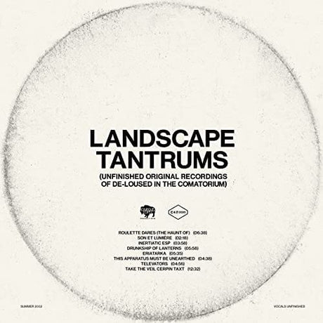 The Mars Volta Landscape Tantrums - Unfinished Original Recordings Of De-Loused In The Comatorium (Black Vinyl) Vinyl - Paladin Vinyl